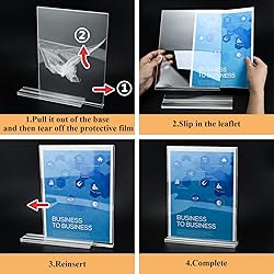 Arrobust Acrylic Sign Holder 8.5 x 11, Double Sided