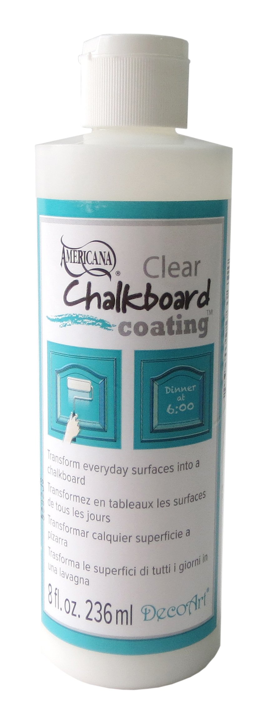 Deco Art Americana Clear Chalkboard Coating-8oz, Other, Multicoloured, 5.08 x 5.08 x 16.51 cm
