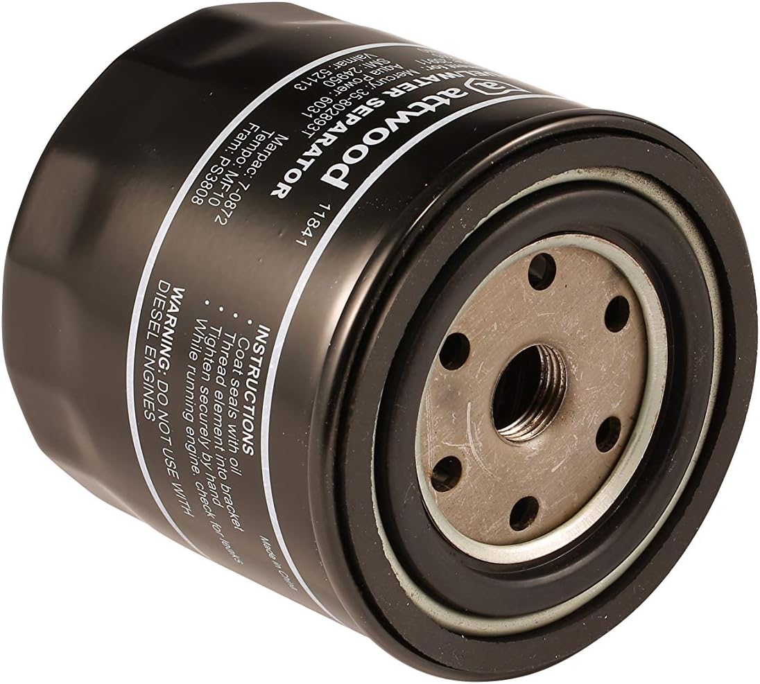 attwood 11840-7 Universal 10-Micron Fuel/Water Separator for 2-Cycle and 4-Cycle Engines, One Size : Boat Fuel Filters : Sports & Outdoors