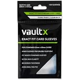 Vault X Exact Fit Sleeves (100 Pack) Perfect Inner Sleeves for Trading Cards, Clear