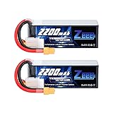 Zeee 4S Lipo Battery 2200mAh 14.8V 120C with XT60