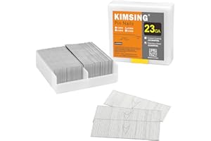 KIMSING 23 Gauge Stainless Steel Micro Pin Nails 9,000 PCS/Box, 3/4-inch (20mm) Headless Pins Fits Pneumatic Pin Nailer and Air Power Pinner for Furniture (P620SS)