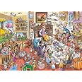 Cobble Hill Puzzle 'DoodleTown: Viking Village' – 1000 Teile, 67,6x48,9 Cm, Mit Poster, Zufällig Geschnitten