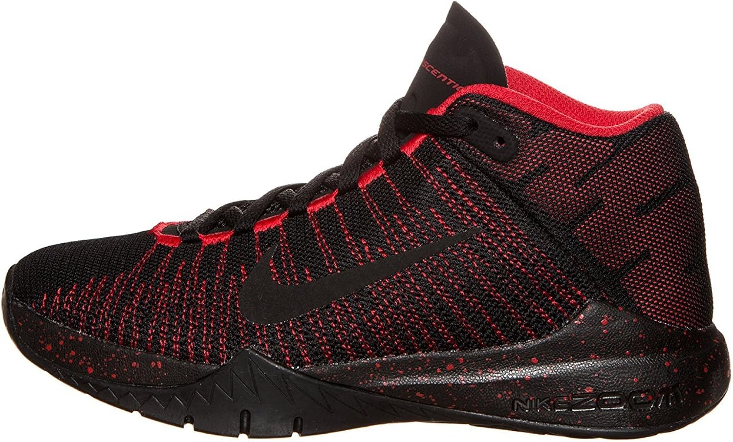 Nike Boy's Zoom Ascention Basketball Shoes, Black/Black
