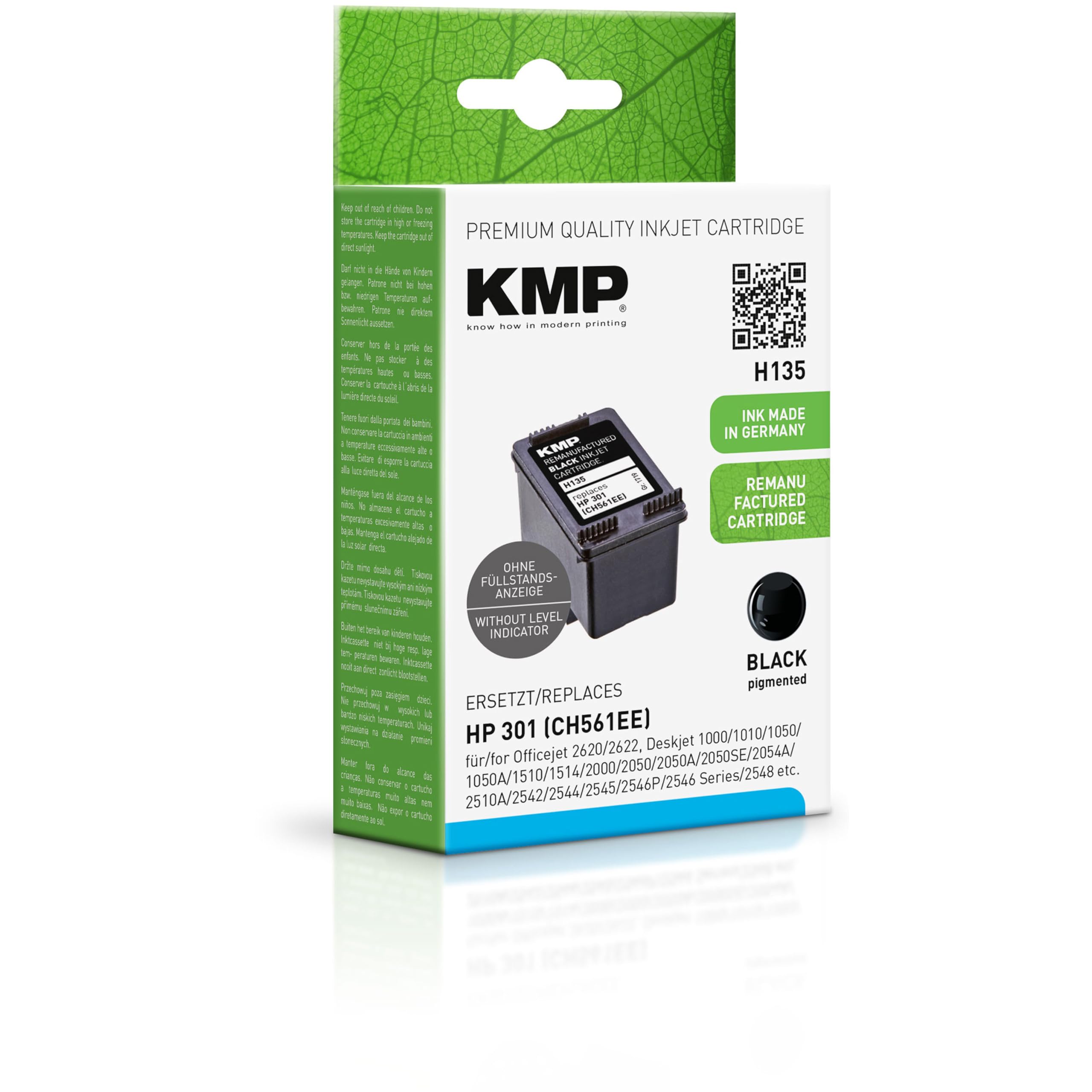 KMP H135 Standard Inkjet Cartridge - Black