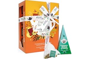 - Coffret Infusions Bio Super Goodness - 2 x 6 mélanges d'infusions à offrir - 12 sachets pyramides - Coffret cadeau éco-conç