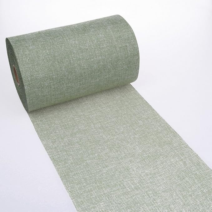 Deko AS GmbH Tischläufer Shabby Chic in Leinenoptik 20cm - mintgrün - 25m - 69-200-25-7