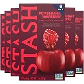 STASH Pomegranate Raspberry &amp; Matcha Green Tea, 108 Bags 6x18, Caffeinated | Tart, lively blend with pomegranate, raspberry and matcha notes, Non-GMO Project Verified and foil-sealed freshness