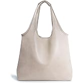 HOXIS Women's Hobo Bag Soft Vegan Leather Tote Oversized Slouchy Handbag for Shopping,Weekender,Work