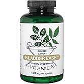 Vitanica Bladder Ease, Bladder Support, Vegan, 180 Capsules