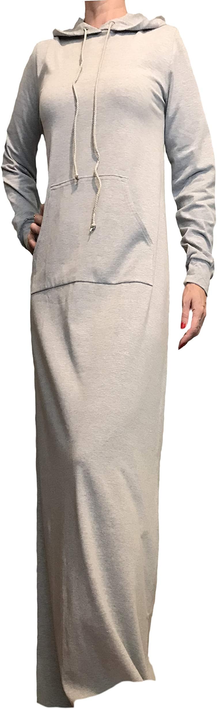 Muslim Maxi Dress Sport Dresses Long Sleeves Demi-Season Islamic Hijab Knitwear Abaya USA