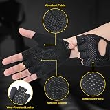 flintronic Gym Gloves Breathable Training Gloves with Microfiber Padded Palm view 2