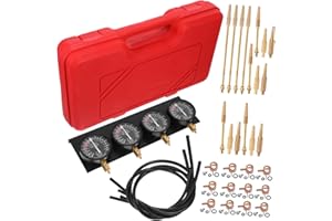 MUELODSIC Cylinder Motorcycle Vacuum Gauge Carburetors Synchronization Balancer Kit for Precise Carb Tuning