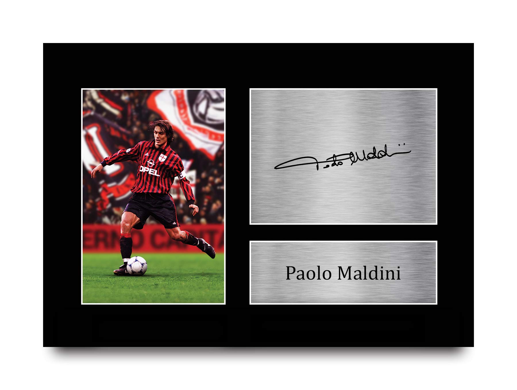 HWC Trading A4 Paolo Maldini AC Milan Gifts Printed Signed Autograph Picture for Fans and Supporters - A4