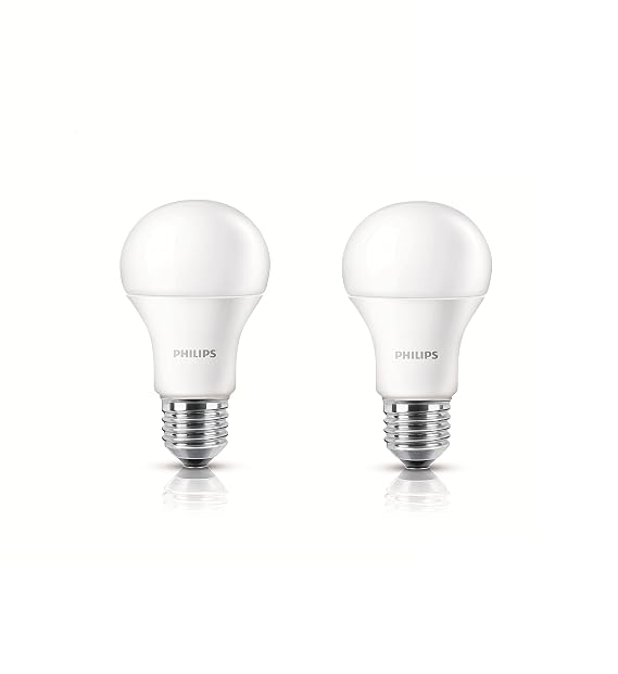 Philips Base E27 9-Watt LED bulb (Warm White,Pack of 2)