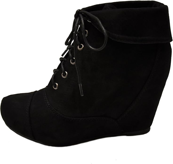 bamboo wedge booties