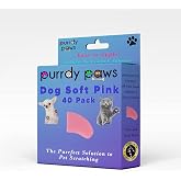 Purrdy Paws Soft Nail Caps For Dogs - 40 Pack Gold Glitter Jumbo Size For Large Breeds - View #3