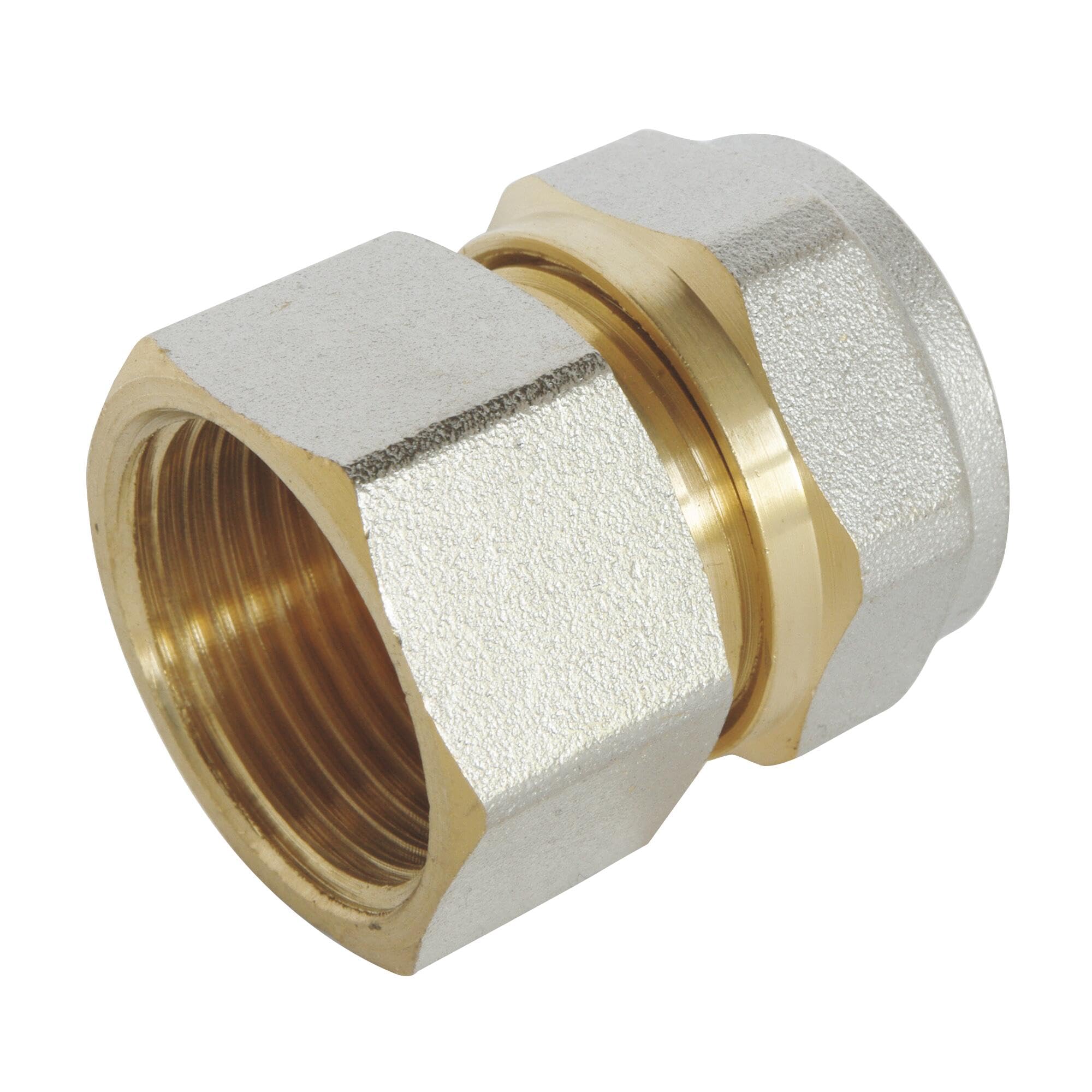 SOMATHERM FOR YOU - / 3717-20-20 Compression Straight Fitting for Ø20 Multilayer Pipe - Female 20/27 (3/4 Inch)