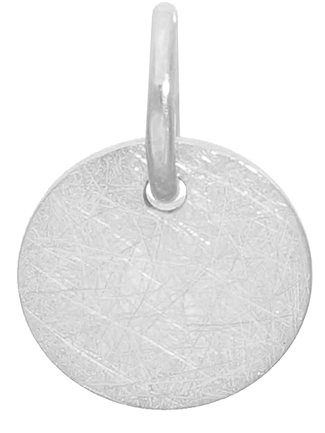 MyGold Damen Anhänger (Ohne Kette) Sterlingsilber 925 Silber Massiv Matt Ø 8mm Mini Klein Rund Silberanhänger Kettenanhänger 