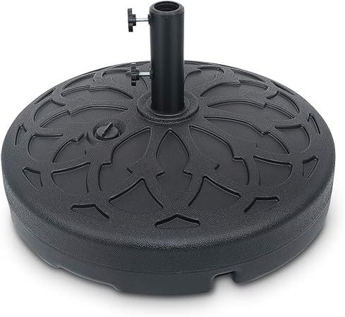Amazon Com Fruiteam Patio Umbrella Base Hdpe Umbrella Base Water Fillable Outdoor Umbrella Base Heavy Duty Umbrella Holder 66 Pound 30kg Garden Outdoor