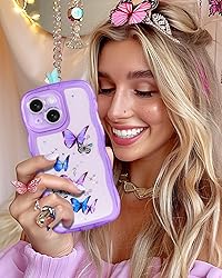 Likiyami for iPhone 13 Case 6.1 Inch - Wave Frame