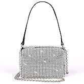 Bling Bling Crystals Evening Clutch Bag for Women Girls Sparkling Crossbody Bag Wedding Prom Party Club Purses Handbags