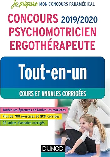 Download Concours 2019/2020 Psychomotricien Ergothérapeute - Tout-en-un - Cours et annales corrigées PDF