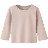 Baby Long Sleeve Shirts Infant Toddler Tshirt Ribbed Undershirts for Girls Boys Clothes 6 Months-3 Years