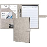 Mymazn Padfolio, Portfolio Folder, Legal Pad Holder, Letter-Size Notepad | Faux Leather Binder, Document Organizer, Business Card Holder for Professional Resume &amp; Interview, Men &amp; Women