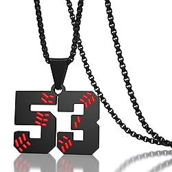 Suweibuke Inspiration Baseball Necklaces Baseball