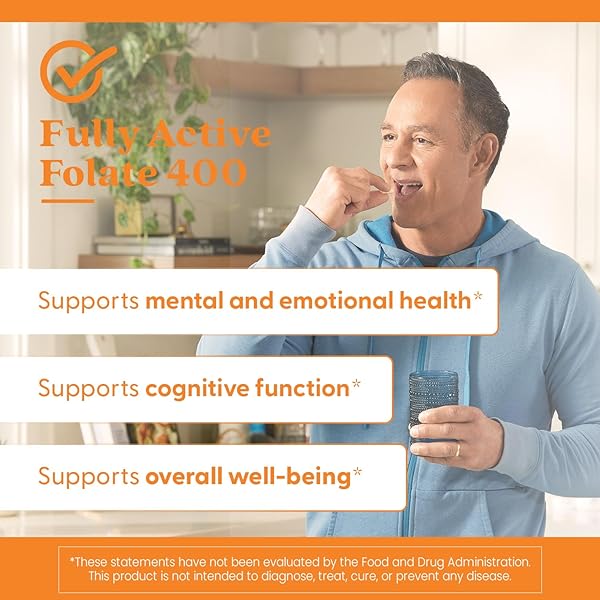 DOCTOR’S BEST FULLY ACTIVE FOLATE WITH QUATREFOLIC400 MCG, HEALTHY MOOD, MEMORY, CIRCULATION, WELL-BEING, 90 VC