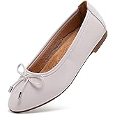 Gasfly Women's Shine Ballet Bow Dressy Flats Round Toe Slip On Foldable Flats Dress Work Shoes for Business Casual Office