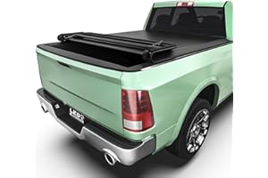 LEDKINGDOMUS Soft Quad Fold Truck Bed Tonneau Cover Fits for Dodge Ram 1500 2009-2025 (Incl. Classic & New), 5.7ft Bed (67") Without Rambox