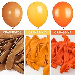 PartyWoo Burnt Orange Balloons 140 pcs Orange