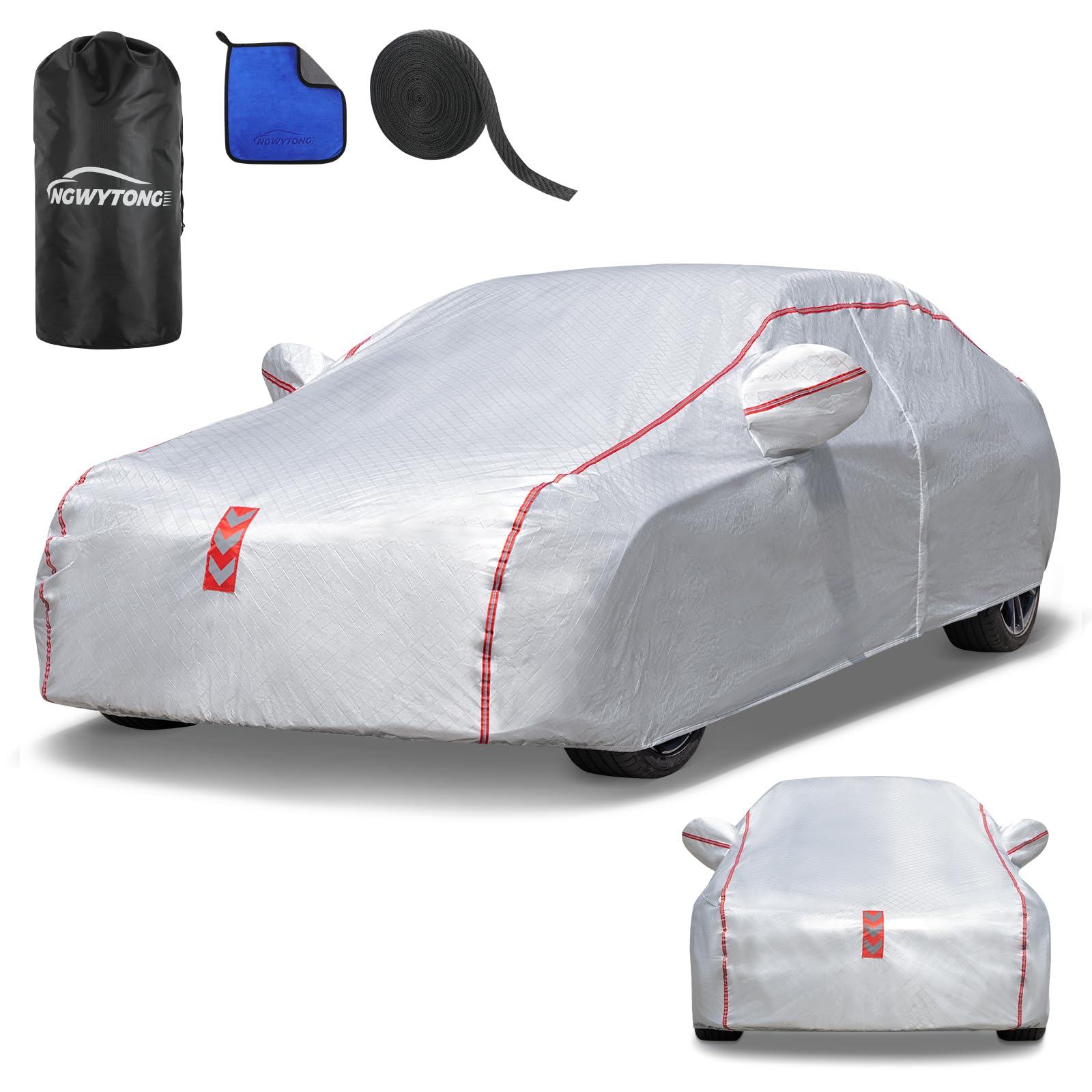 Photo 1 of Car Cover Waterproof All Weather, 30 S Quick Install Underbody Wrap-Around Mount Car Covers for Automobiles, for Sedans 178-185 in Car Covers
