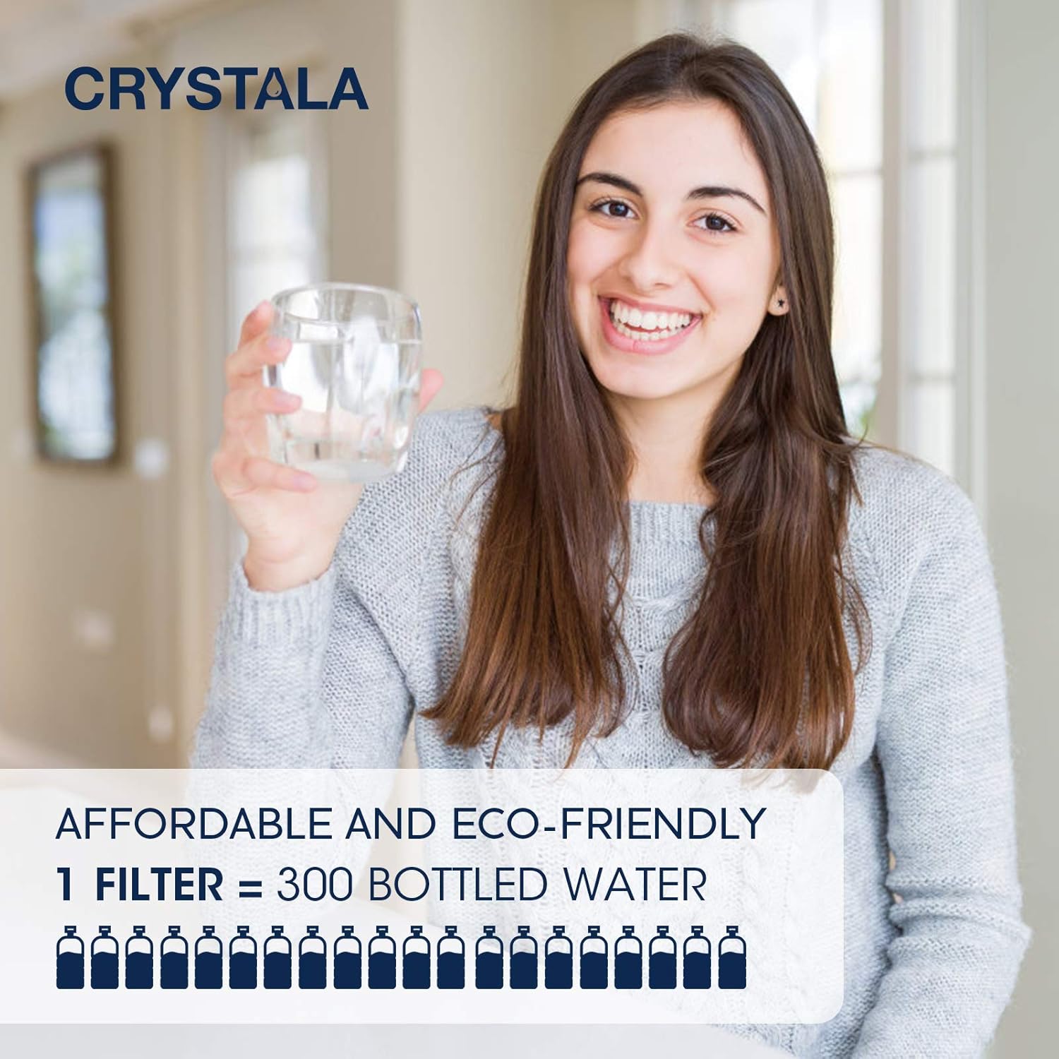Crystala PPF900Z Pur Water Filter Replacement, Compatible with All Pur Pitchers and Dispensers, PPT700W, CR-1100C, DS-1800Z, and PPF900Z Pitcher Water Filter with Advance Filtration (3 Packs): Home & Kitchen