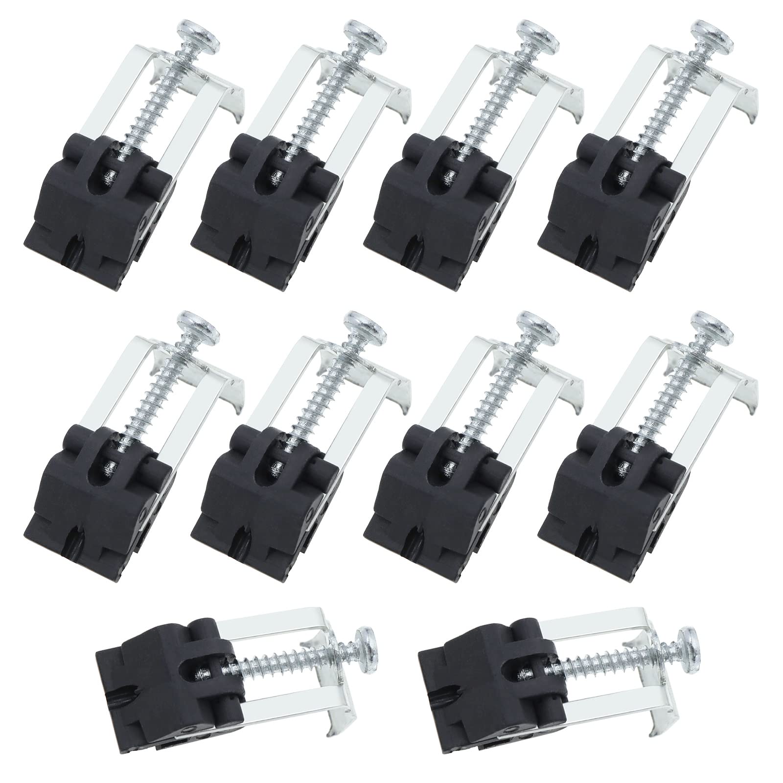 EMSea 10Pcs Undermount Sink Clips Kitchen Sink Clips Installation Repair Hardware Clips Fastener Support for Kitchen Bathroom Shower Room