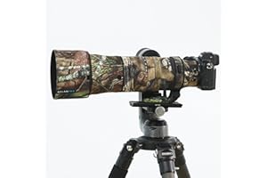 ROLANPRO Waterproof Lens Camouflage Coat for Nikon Z 180-600mm F/5.6-6.3 VR Rain Cover Lens Protective Sleeve Case Clothing-#23 Brown Jungle Waterproof