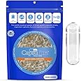 Capsuline Size 0 Empty Gelatin Capsules, Clear - 10000 Count | Gluten Free, Kosher, Non-GMO Certified | Pure Bovine Pill Caps for DIY Supplement Filling