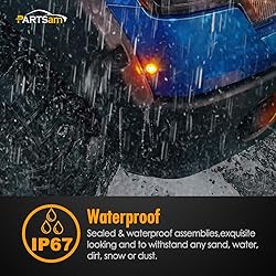 Partsam 5x 3/4" Mini Smoke Lens Amber LED Clearance