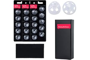 POKJET Hearing Aid Domes for Oticon MiniFit Open Vent Bass Domes: 3 Packs (8mm),Universal Domes for Oticon Hearing Aid Supplies