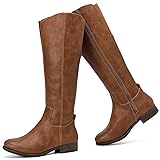 Ruiee Women's Knee High Boots Stylish Comfort Round