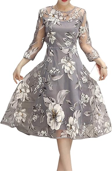 three quarter sleeve summer dresses