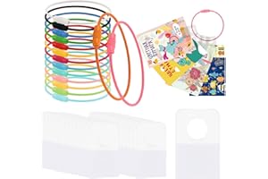 Chanaco Card Holder for Yoto Cards 300PCS Clear Self Adhesive Tabs with 15 Ring Loops, Portable Organizer for Travel, Multi-Purpose Hanging Clips