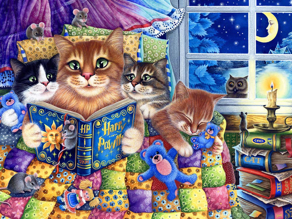 Vermont Christmas Company Kittens' Bedtime Jigsaw Puzzle 550 Piece