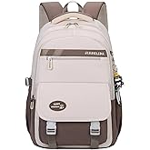 Aesthetic Backpack for Girls Cute Kids Bookbag Elementary Middle School Backpack for Teens Lightweight Classic Travel Backpack