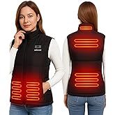 SNOW DEER Heated Vest for Women, Lightweight Electric Vest with Large Heating Zone, Waterproof for Winter Outdoor Activities