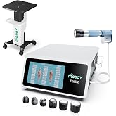 MODOY Shockwave Therapy Machine and Professional Trolley Cart, Ideal for Home &amp; Clinical Use(ESWT-02 White)