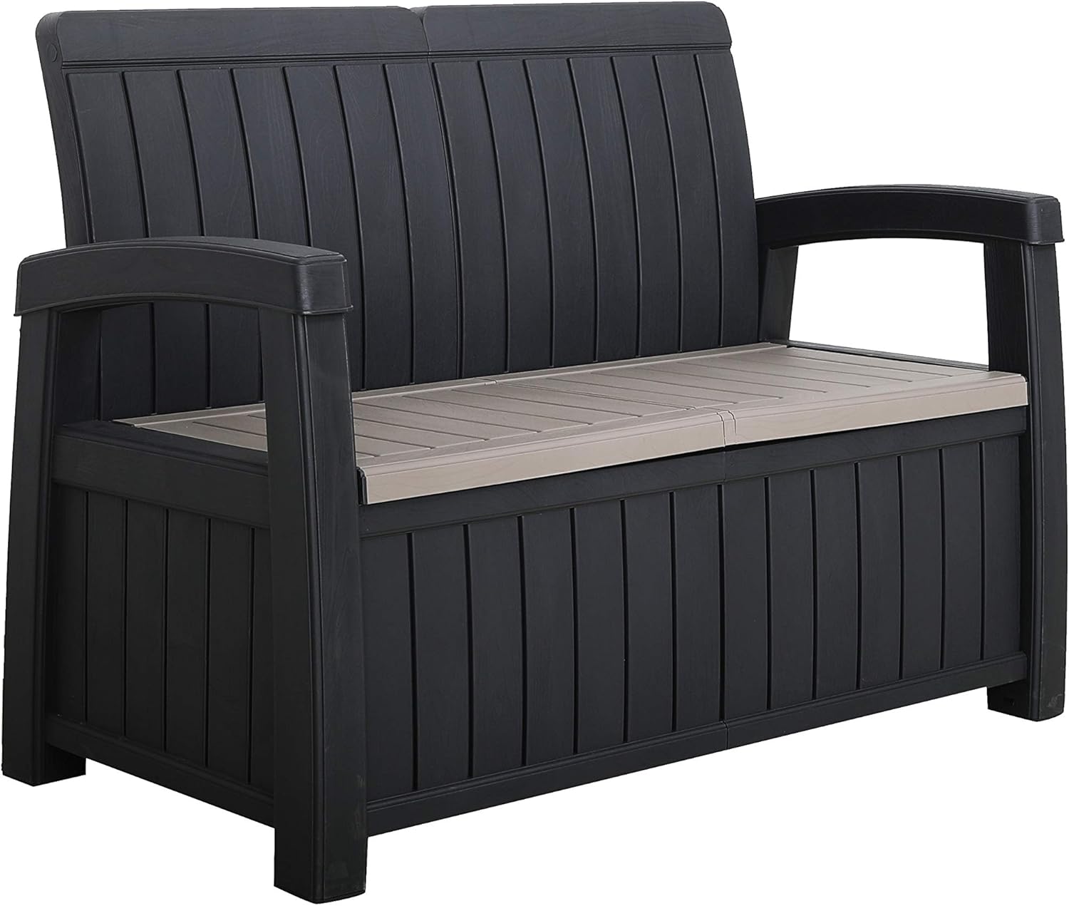 Royalcraft FARO 4 Seater Conversation Set, Black and Grey - Image 4
