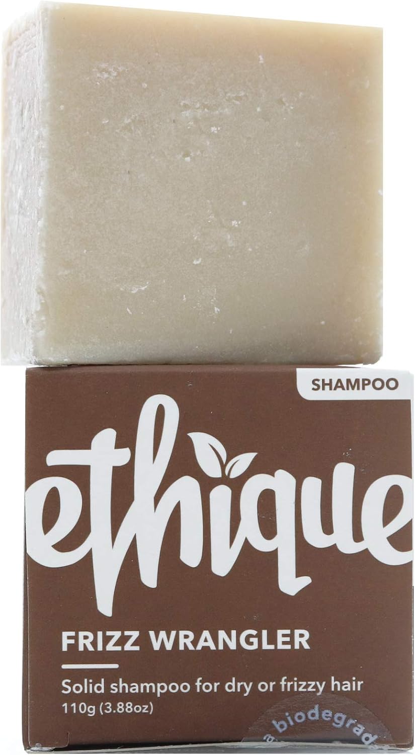 Ethique Frizz Wrangler Smoothing Solid Shampoo Bar for Dry & Damaged Hair (80 Washes) Vegan, Eco-Friendly, Plastic-Free, Cruelty-Free - Image 4